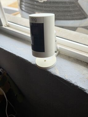 Ring White and Black Outdoor/Indoor Security Camera